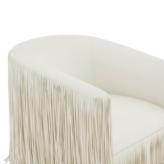 Isle - Swivel Chair With Fringe Accent