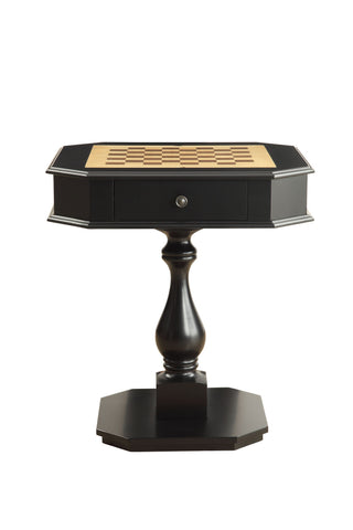 Bishop - Reversible Chess Checker Game Table With Game Tray (Chess Fingures Not Included)