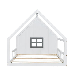 House Bed With Window And Fence