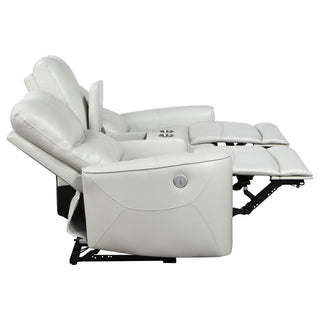 Amberly - 3 Piece Power Reclining Sofa Set - Light Gray