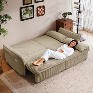 2 In 1 Convertible Sofa Bed, Multi Functional Living Room Furniture