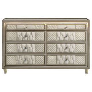 Mika - 8 Drawer LED Dresser