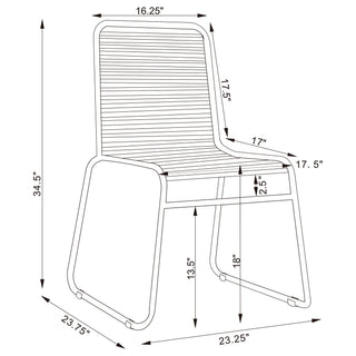 Jerome - Stackable Side Chair (Set of 2) - Charcoal