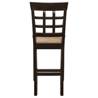 Upholstered Counter Height Stools (Set of 2) - Brown / Beige