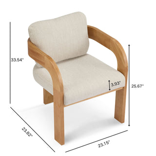 2 Pack Dining Chairs With Pillow Back