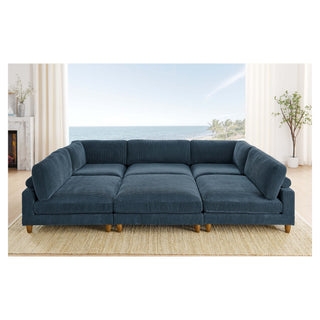 Modern Modular Sectional With Adjustable Back Support
