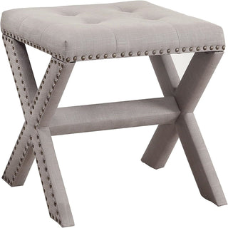 Upholstered Accent Bench With Nailhead Trim