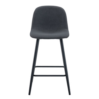 Modern Bar Chair Rounded Backrest (Set of 2)
