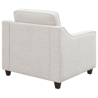 Mahaffey - Upholstered Sloped Track Arm Chair - Beige