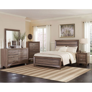 Holmgren - 6 Drawer Dresser With Mirror - Taupe