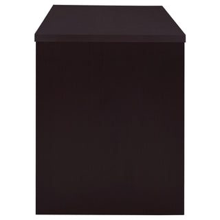 2 Drawer Reversible Office Desk With Modular Design - Brown