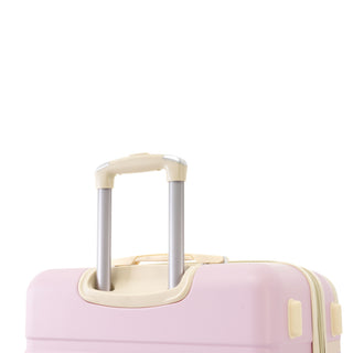 Hardshell Luggage Set With Double Spinner Wheels, Tsa Lock, Lightweight Suitcase, 24" With Bags - Light Pink