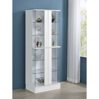 Gilbert - 4 Door LED Curio Display Cabinet