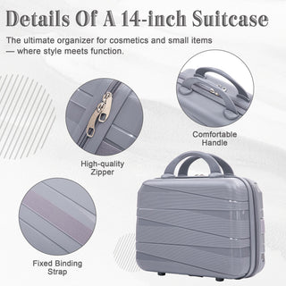 4 Piece Luggage Set, Combination Lock