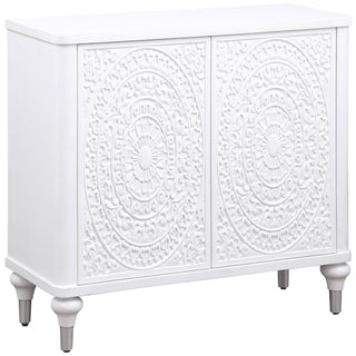 Angus - 2 Door Mandala Accent Cabinet - White