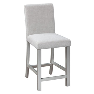 5 Piece Counter Height Table Set, Square Table And 4 Upholstered Chairs