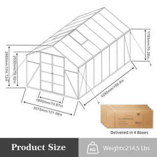 Gain Height Windproof Aluminum house With Raised Base