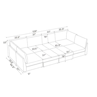 Modular Sectional With Custom Configuration