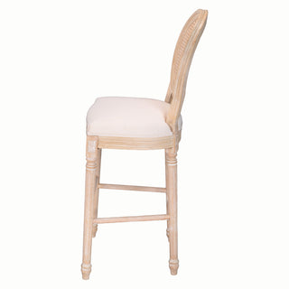 French Country Bar Chairs With Round Back (Set of 2)