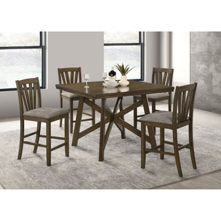 Maxine - Square Counter Height Dining Table - Brown