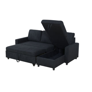 L - Shaped Convertible Sofa Bed With Storage Chaise