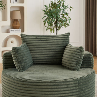 Modern Single Sofa With Backrest Pillow For Living Room
