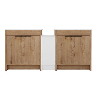Freestanding Bathroom Vanity & Sink, Storage Cabinets, Soft Closing Doors