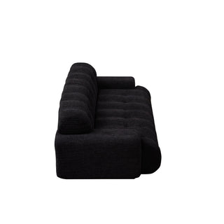 Cloud Series Minimalist Button Tufted Square Arm 3 Seater Sofa