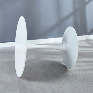Mid-Century Tulip Table With Round Top, Pedestal Base