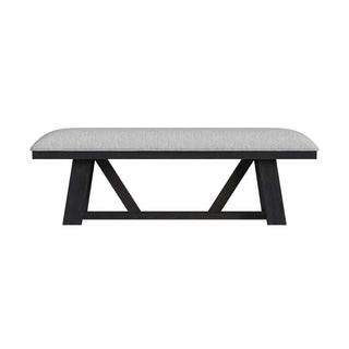 Transcend - Dining Bench - Charcoal / Light Gray
