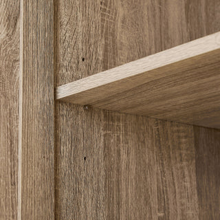 Storage Cabinet With Adjustable Shelves, 2 Doors, Rectangle Design For Bathroom