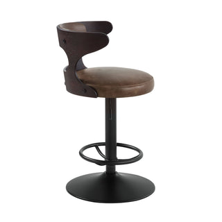 Saba - Adjustable Stool With Swivel - Brown