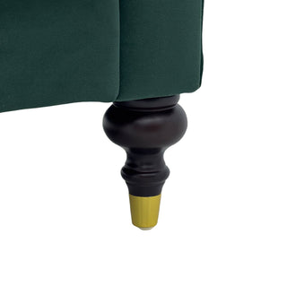 Chesterfield Sofa, 3 Seat Couch With Deep Button Tufted Back, Rolled Arms