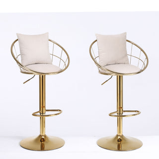 Unique Design Bar Chair, 360 Degree Rotation, Adjustable Height, Suitable For Dining Room And Bar