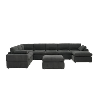 Sectional, Large Arms, Toss Pillows Included