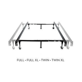 Twin Over Full Adjustable Bed Frame - Wheels