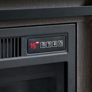Macau - Console With 23" Fireplace Insert - Gray