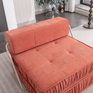 Folding Sofa With Removable Back Cushion, Convertible Futon Sleeper Chair