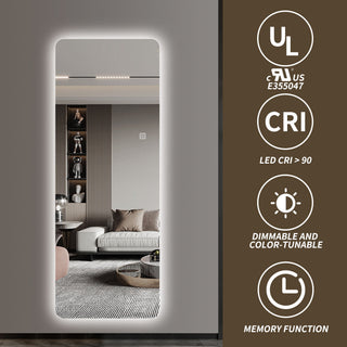 Wall Mounted LED Full Length Mirror