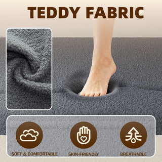 Modern Floor Sofa With 2 Pillows, Twin Size For Living Room