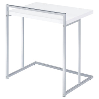 Rectangular Top Snack Table - White