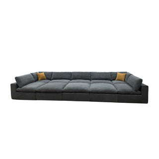 Custom Configuration Modular Sectional & Toss Pillows