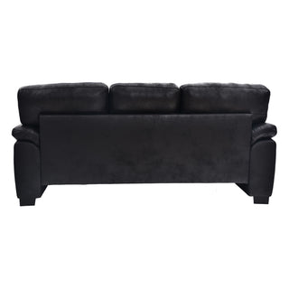3 Seater Sofa With Padded Armrests And Triangular Leg