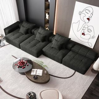 Modern Oversized Diy Combination, Modular Sectional Sofa With Pillows