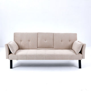 Sofa Bed With Foldable Design And Cup Holder