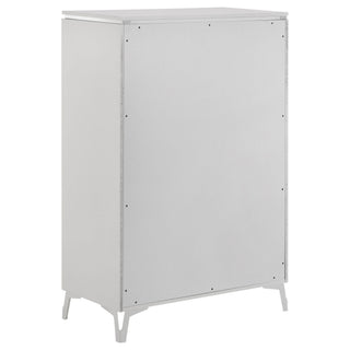 Buckley - 5 Drawer Chest - Gloss White