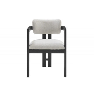 Upholstered Dining Armchair - Black