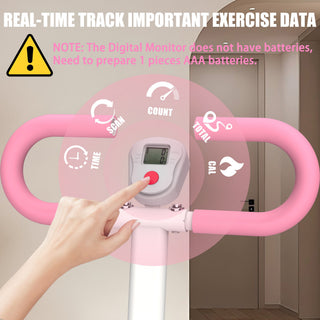 Stair Stepper With Resistance Home Upgrade Vertical Climber Workout Machine For Full Body Exercise - Pink
