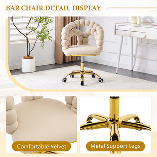Puffy Bubble, Ball Chain Accent Chair With 5 Claw Casters