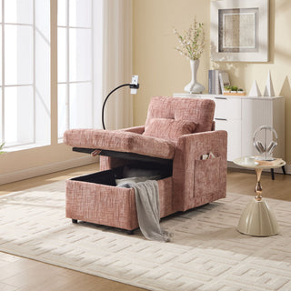 Multifunctional Recliner Sofa With Storage And Phone Bracket